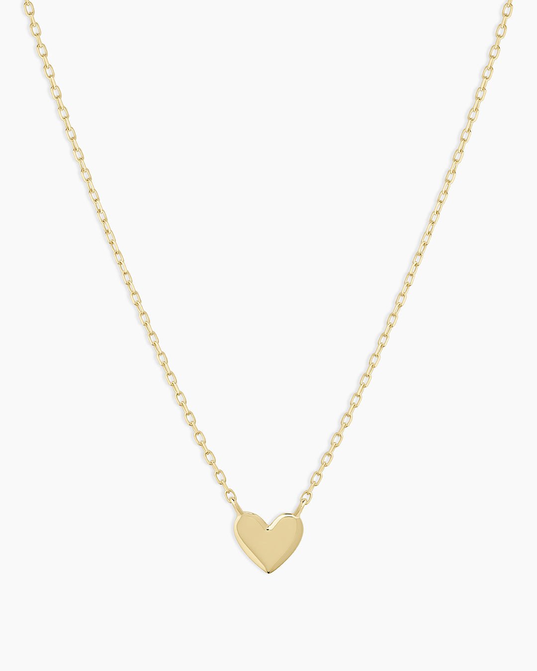 Heart Mini Necklace || option::14k Solid Gold