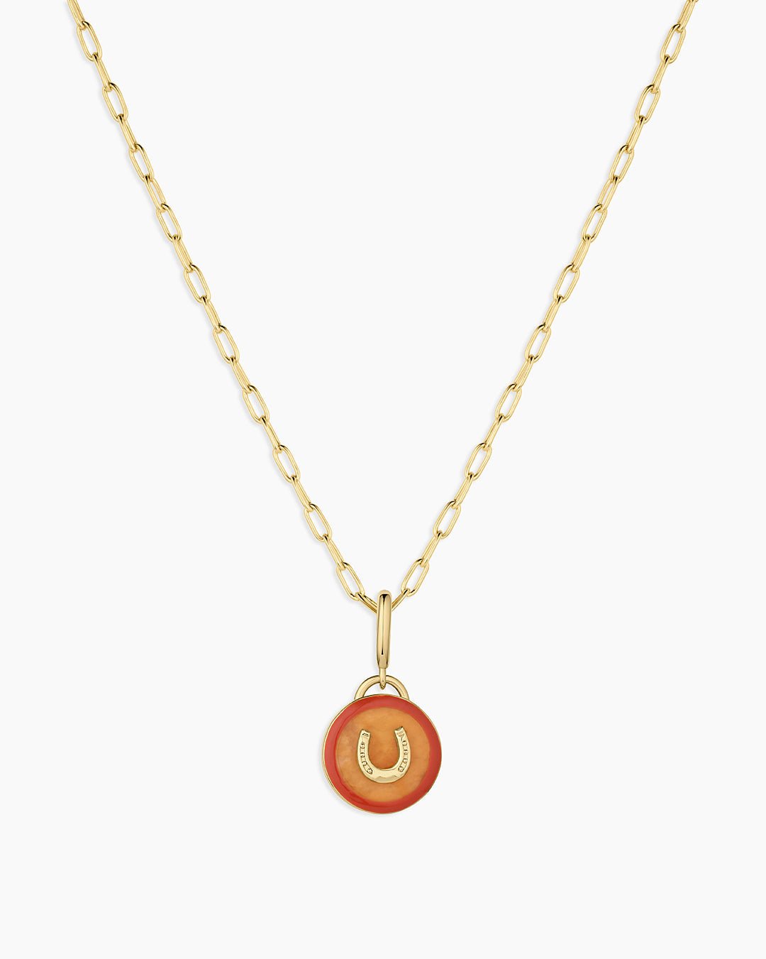 Power Gemstone Parker Charm Necklace Abundance || option::18k Gold Plated, Citrine - Abundance