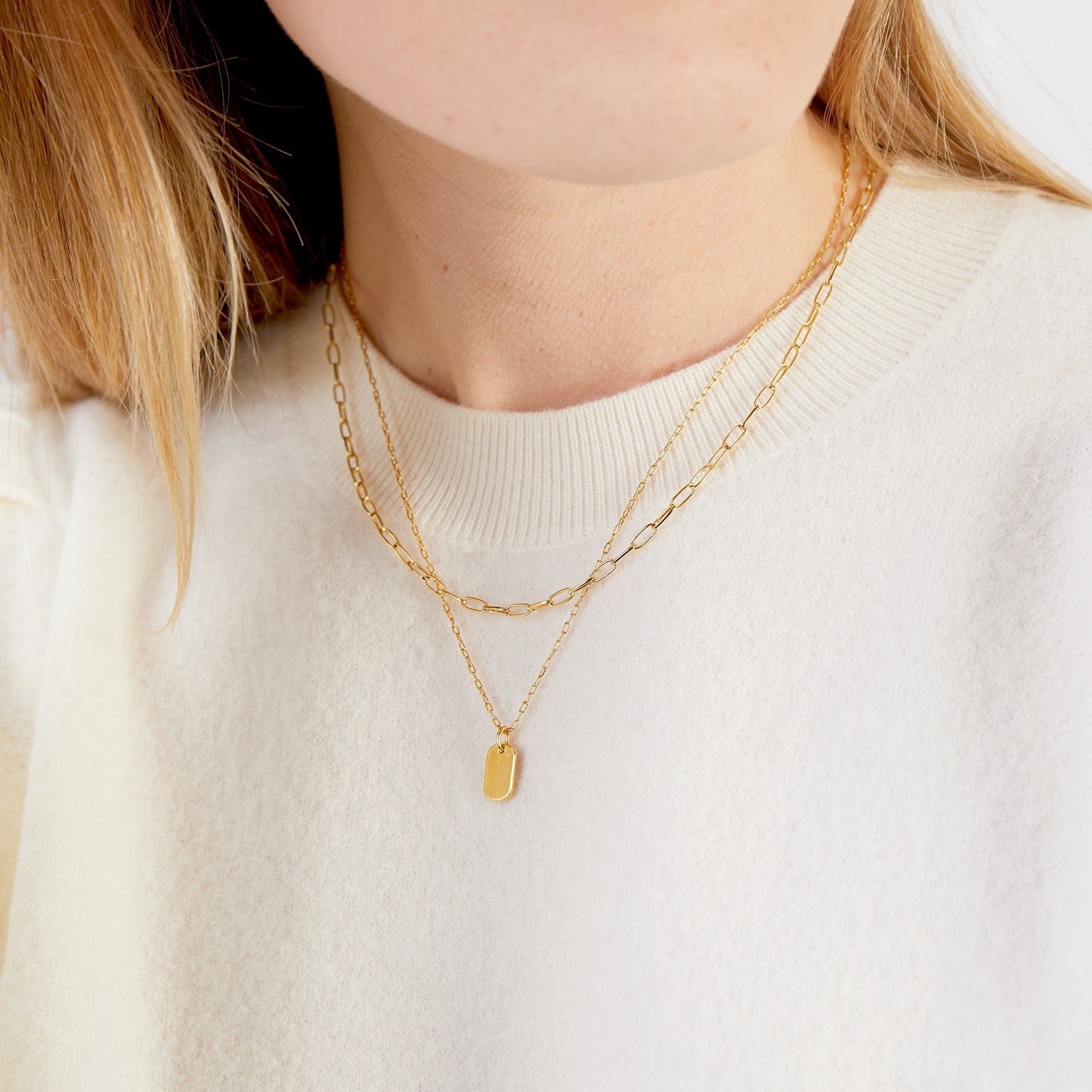Silver engravable Necklace || option::Silver Plated